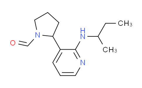 CAS No. 1352527-96-8, 2-(2-(sec-Butylamino)pyridin-3-yl)pyrrolidine-1-carbaldehyde