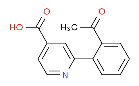 CAS No. 1258633-36-1, 2-(2-Acetylphenyl)isonicotinic acid