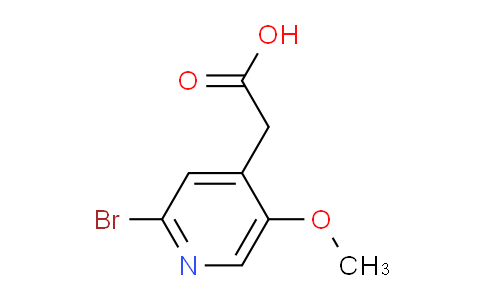 CAS No. 1805567-75-2, 2-(2-Bromo-5-methoxypyridin-4-yl)acetic acid