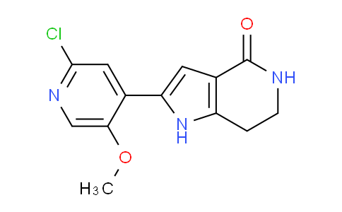 CAS No. 1403557-11-8, 2-(2-Chloro-5-methoxypyridin-4-yl)-6,7-dihydro-1H-pyrrolo[3,2-c]pyridin-4(5H)-one