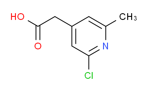 CAS No. 1227494-45-2, 2-(2-Chloro-6-methylpyridin-4-yl)acetic acid