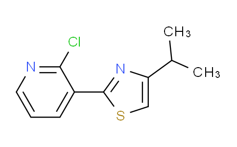 CAS No. 1431729-17-7, 2-(2-Chloropyridin-3-yl)-4-isopropylthiazole