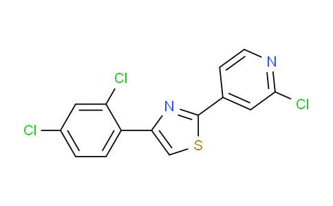 CAS No. 1708169-05-4, 2-(2-Chloropyridin-4-yl)-4-(2,4-dichlorophenyl)thiazole