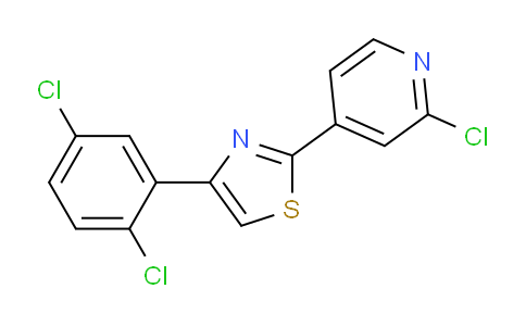 CAS No. 1431728-37-8, 2-(2-Chloropyridin-4-yl)-4-(2,5-dichlorophenyl)thiazole