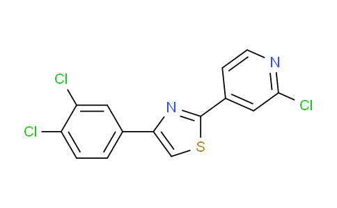 CAS No. 1431728-10-7, 2-(2-Chloropyridin-4-yl)-4-(3,4-dichlorophenyl)thiazole