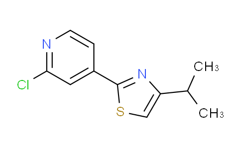 CAS No. 1431727-91-1, 2-(2-Chloropyridin-4-yl)-4-isopropylthiazole