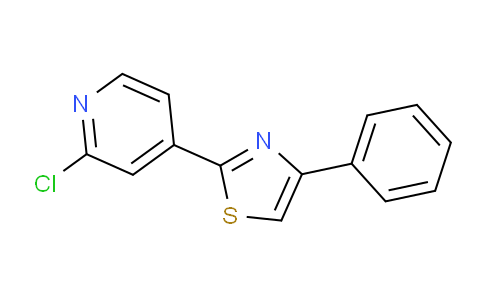 CAS No. 1431728-42-5, 2-(2-Chloropyridin-4-yl)-4-phenylthiazole