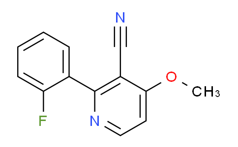 CAS No. 1213704-89-2, 2-(2-Fluorophenyl)-4-methoxynicotinonitrile