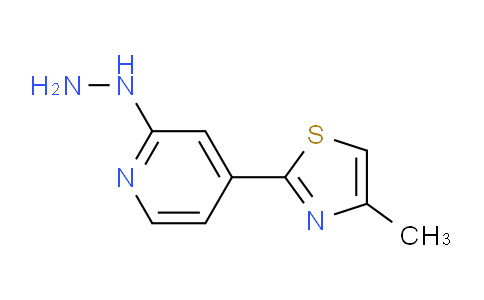CAS No. 1431729-47-3, 2-(2-Hydrazinylpyridin-4-yl)-4-methylthiazole
