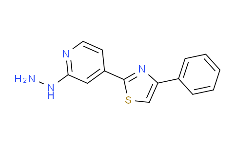 CAS No. 1707727-53-4, 2-(2-Hydrazinylpyridin-4-yl)-4-phenylthiazole