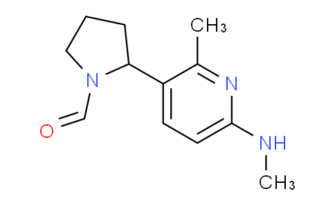 CAS No. 1352525-31-5, 2-(2-Methyl-6-(methylamino)pyridin-3-yl)pyrrolidine-1-carbaldehyde