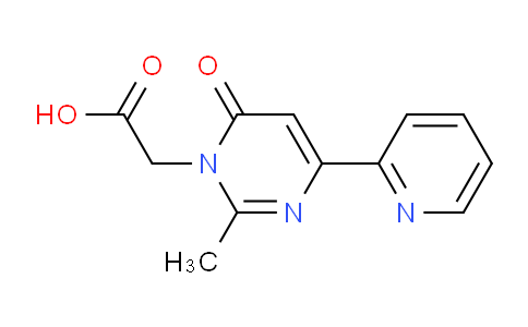 CAS No. 1710293-18-7, 2-(2-Methyl-6-oxo-4-(pyridin-2-yl)pyrimidin-1(6H)-yl)acetic acid