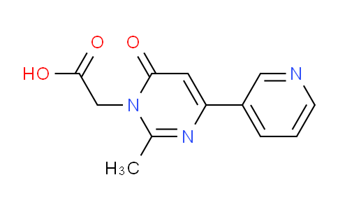 CAS No. 1713714-08-9, 2-(2-Methyl-6-oxo-4-(pyridin-3-yl)pyrimidin-1(6H)-yl)acetic acid