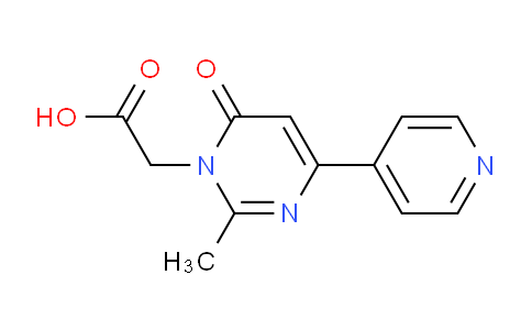 CAS No. 1707567-41-6, 2-(2-Methyl-6-oxo-4-(pyridin-4-yl)pyrimidin-1(6H)-yl)acetic acid