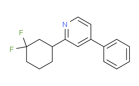 CAS No. 1241505-00-9, 2-(3,3-Difluorocyclohexyl)-4-phenylpyridine