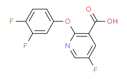 CAS No. 1157093-09-8, 2-(3,4-Difluorophenoxy)-5-fluoronicotinic acid