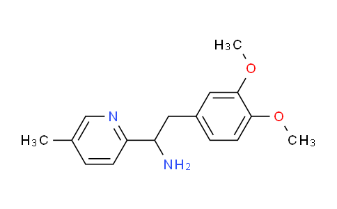 CAS No. 1228070-77-6, 2-(3,4-Dimethoxyphenyl)-1-(5-methylpyridin-2-yl)ethanamine