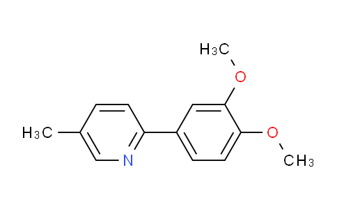 CAS No. 1397189-71-7, 2-(3,4-Dimethoxyphenyl)-5-methylpyridine