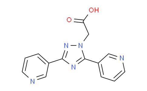 CAS No. 1171933-12-2, 2-(3,5-Di(pyridin-3-yl)-1H-1,2,4-triazol-1-yl)acetic acid