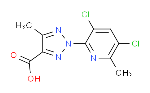 CAS No. 1431729-89-3, 2-(3,5-Dichloro-6-methylpyridin-2-yl)-5-methyl-2H-1,2,3-triazole-4-carboxylic acid