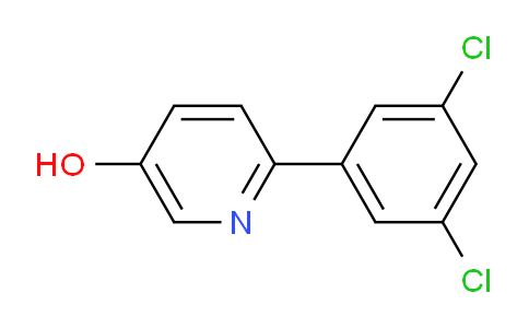 CAS No. 1261936-15-5, 2-(3,5-Dichlorophenyl)-5-hydroxy-pyridine