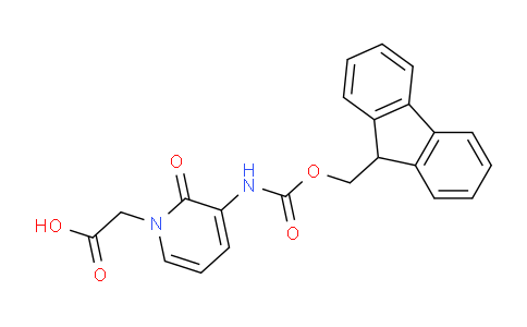 CAS No. 204322-11-2, 2-(3-((((9H-Fluoren-9-yl)methoxy)carbonyl)amino)-2-oxopyridin-1(2H)-yl)acetic acid