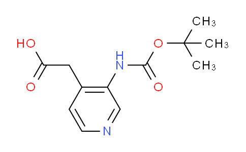 CAS No. 1260897-23-1, 2-(3-((tert-Butoxycarbonyl)amino)pyridin-4-yl)acetic acid
