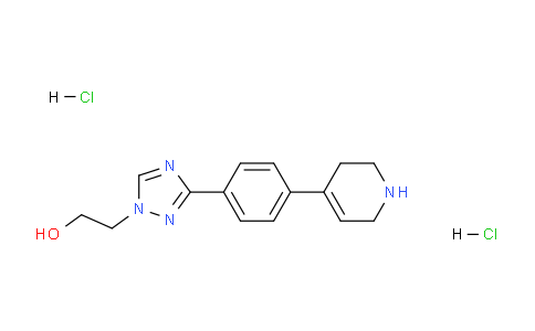 CAS No. 1184175-12-9, 2-(3-(4-(1,2,3,6-Tetrahydropyridin-4-yl)phenyl)-1H-1,2,4-triazol-1-yl)ethanol dihydrochloride