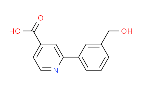 CAS No. 1255636-20-4, 2-(3-(Hydroxymethyl)phenyl)isonicotinic acid