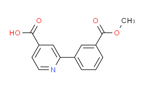 CAS No. 1258627-15-4, 2-(3-(Methoxycarbonyl)phenyl)isonicotinic acid