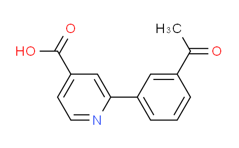 CAS No. 1262005-25-3, 2-(3-Acetylphenyl)isonicotinic acid