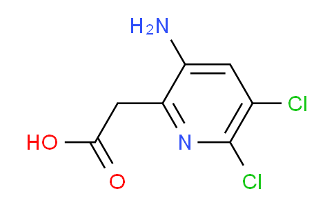 CAS No. 1823345-11-4, 2-(3-Amino-5,6-dichloropyridin-2-yl)acetic acid