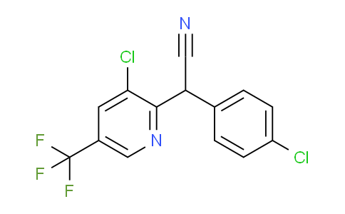 CAS No. 213993-80-7, 2-(3-Chloro-5-(trifluoromethyl)pyridin-2-yl)-2-(4-chlorophenyl)acetonitrile