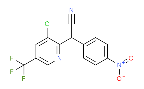 CAS No. 213994-29-7, 2-(3-Chloro-5-(trifluoromethyl)pyridin-2-yl)-2-(4-nitrophenyl)acetonitrile