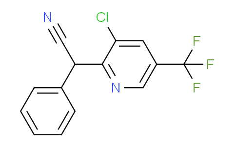 CAS No. 213994-27-5, 2-(3-Chloro-5-(trifluoromethyl)pyridin-2-yl)-2-phenylacetonitrile