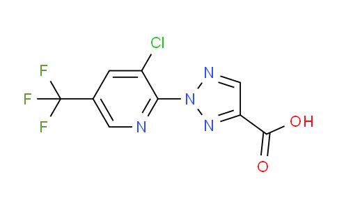 CAS No. 1431729-92-8, 2-(3-Chloro-5-(trifluoromethyl)pyridin-2-yl)-2H-1,2,3-triazole-4-carboxylic acid