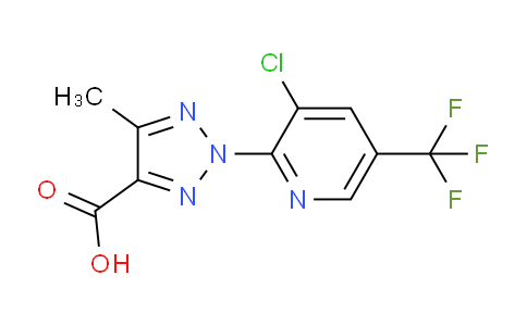 CAS No. 1431728-98-1, 2-(3-Chloro-5-(trifluoromethyl)pyridin-2-yl)-5-methyl-2H-1,2,3-triazole-4-carboxylic acid