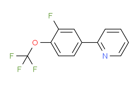 CAS No. 1443347-50-9, 2-(3-Fluoro-4-(trifluoromethoxy)phenyl)pyridine