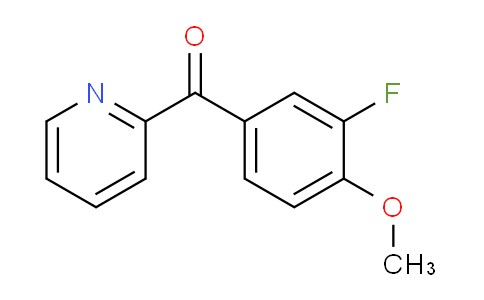 CAS No. 1261468-94-3, 2-(3-Fluoro-4-methoxybenzoyl)pyridine