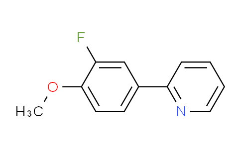 CAS No. 1443339-94-3, 2-(3-Fluoro-4-methoxyphenyl)pyridine