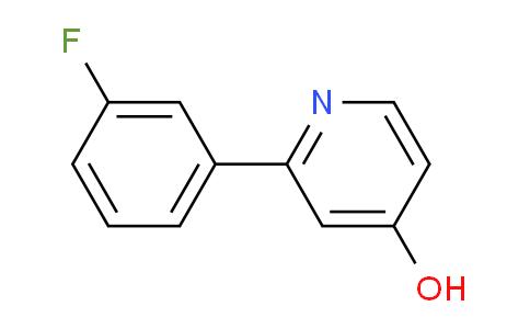 CAS No. 1261904-03-3, 2-(3-Fluorophenyl)pyridin-4-ol