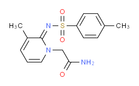 CAS No. 1352725-99-5, 2-(3-Methyl-2-(tosylimino)pyridin-1(2H)-yl)acetamide
