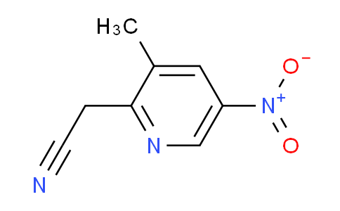 CAS No. 123846-67-3, 2-(3-Methyl-5-nitropyridin-2-yl)acetonitrile