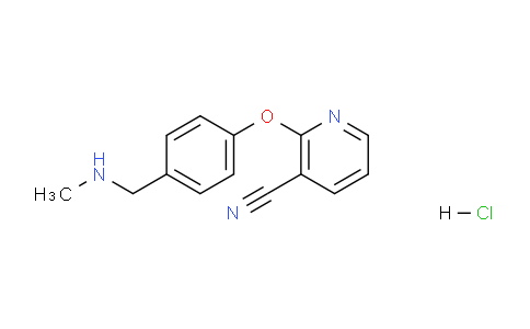 CAS No. 1401426-11-6, 2-(4-((Methylamino)methyl)phenoxy)nicotinonitrile hydrochloride