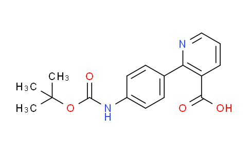 CAS No. 1261951-56-7, 2-(4-((tert-Butoxycarbonyl)amino)phenyl)nicotinic acid