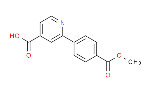 CAS No. 1258621-89-4, 2-(4-(Methoxycarbonyl)phenyl)isonicotinic acid