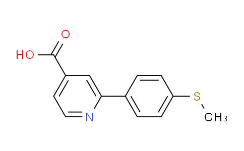 CAS No. 1261906-11-9, 2-(4-(Methylthio)phenyl)isonicotinic acid
