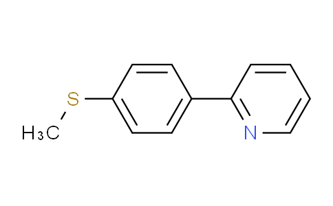 CAS No. 4373-59-5, 2-(4-(Methylthio)phenyl)pyridine