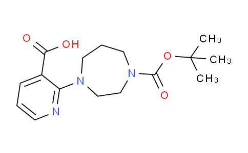 CAS No. 502133-49-5, 2-(4-(tert-Butoxycarbonyl)-1,4-diazepan-1-yl)nicotinic acid