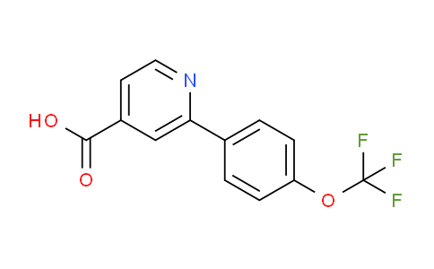 CAS No. 1258269-14-5, 2-(4-(Trifluoromethoxy)phenyl)isonicotinic acid